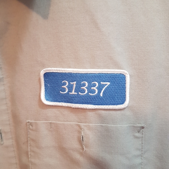 31337 Mens shop shirt with patch - Picture 2 of 4